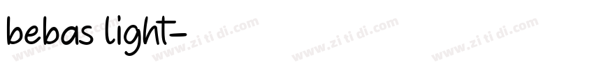 bebas light字体转换 bebas light字体转换